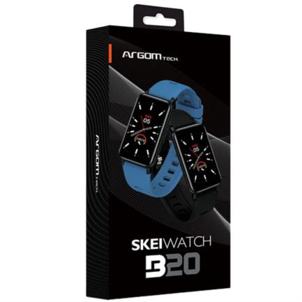ARGOMTECH - Smart Watch Argomtech Skeiwatch B20 Pantalla IPS de 1.45" IP68 Resolución 172x320p 2 Correas Incluidas Negro y Azul