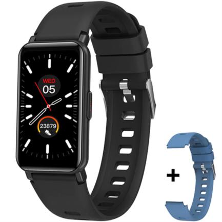 ARGOMTECH - Smart Watch Argomtech Skeiwatch B20 Pantalla IPS de 1.45" IP68 Resolución 172x320p 2 Correas Incluidas Negro y Azul