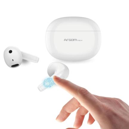 ARGOMTECH - Audífonos Argomtech Skeipods E55 Inalámbricos Control Táctil Color Negro