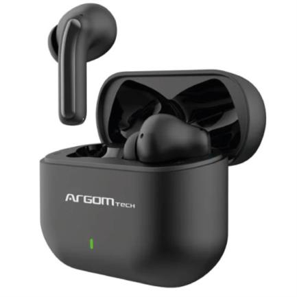 ARGOMTECH - Audifonos Argomtech Inalámbricos Skeipods E85 Control Táctil Resistente al Agua Carga Rápida Bluetooth 5.3 Color Negro