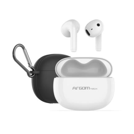 ARGOMTECH - Audifonos Argomtech Inalámbricos Skeipods E56 Control Táctil Resistente al Agua Color Negro