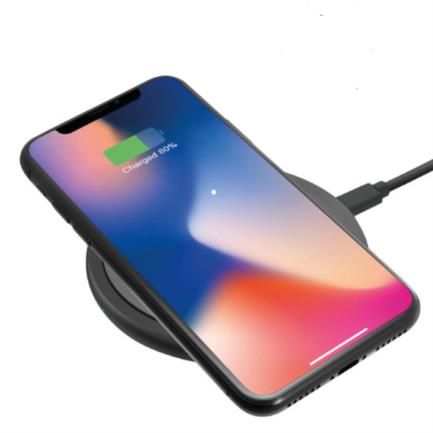 ARGOMTECH - Cargador Inalámbrico Argomtech Rápido 15W Con Certificación QI /FCC Micro USB Color Negro