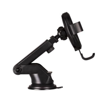 ARGOMTECH - Soporte Argomtech para Celular Cargador Inalámbrico Rápido Brazo Telescópico 15W Rotación 360 Color Negro