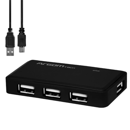 ARGOMTECH - Mini Hub Argomtech de 4-puertos USB 2.0