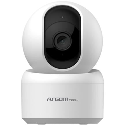 ARGOMTECH - Cámara Inteligente Argomtech Convoy 40 para Interior 3MP 1296p 2K QHD 128GB Lente 355° 10m Color Blanco