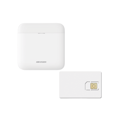HIKVISION - (AX PRO) KIT de Alarma AX PRO / Incluye: 1 Hub con batería de respaldo / 1 año de Servicio de Datos 600MB / Wi-Fi / 3G/4G / Compatible con Hik-Connect P2P