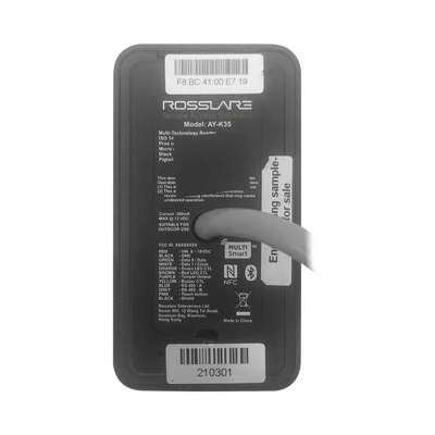 ROSSLARE SECURITY PRODUCTS - Lector Multitecnologias, Proximidad 125KHz (tipo EM y HID ) / MIFARE 13.56 MHZ / (BLUETOOTH para uso con tarjetas Móviles)