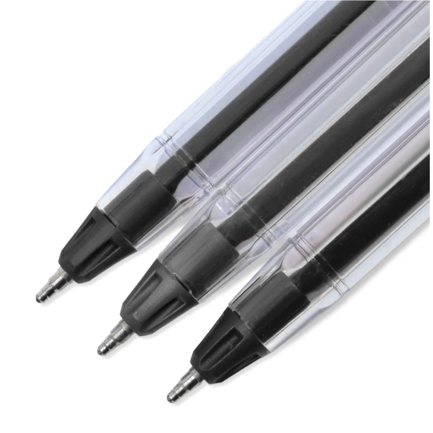 AZOR - Bolígrafo Azor Pin Point Flow 1.0 mm color negro c/12 pzas