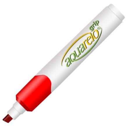 AZOR - Marcador Aquarelo Grip Color Rojo C/12 Pzas