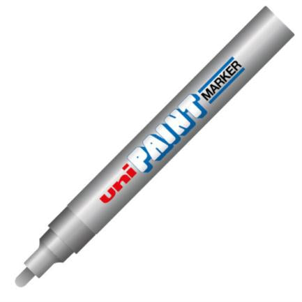 AZOR - Marcador Azor PX-20 Uniball Paint Color Plata c/12 Pzas