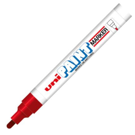 AZOR - Marcador Azor PX-20 Uniball Paint Color Rojo c/12 Pzas