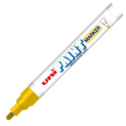 AZOR - Marcador Azor PX-20 Uniball Paint Color Amarillo c/12 Pzas