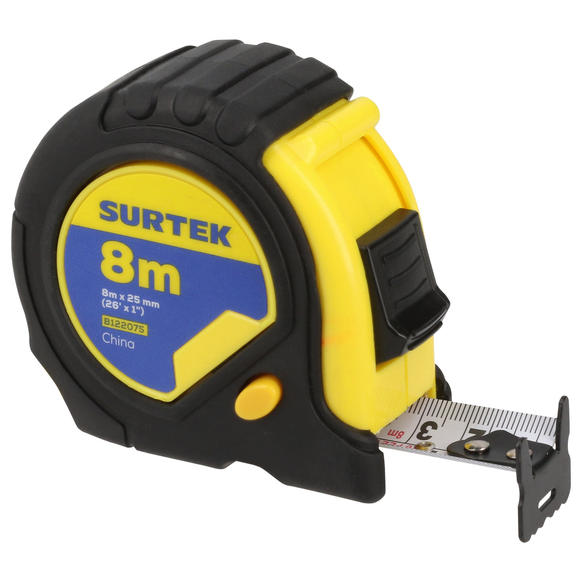 Flexometro rubber grip 8mx25mm