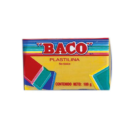 BACO - PLASTILINA BACO MARQUETA 180GR AMARILLA No51