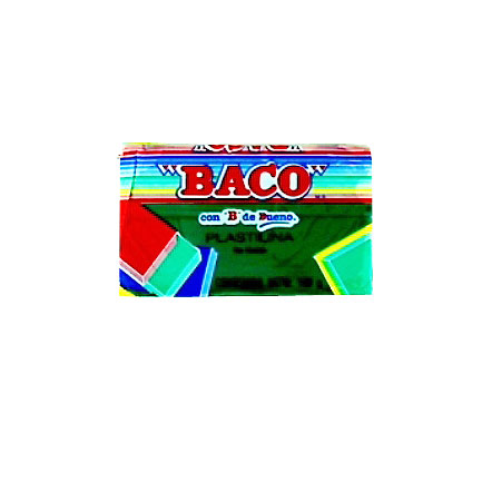 BACO - PLASTILINA BACO MARQUETA 180GR VERDE OBSCURO No.62