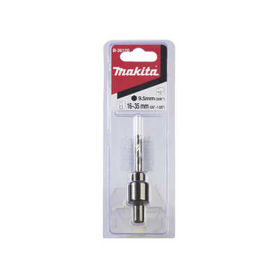 MAKITA - Adaptador Tipo Árbol Adaptador y Broca Piloto de 9.5 mm (3/8").