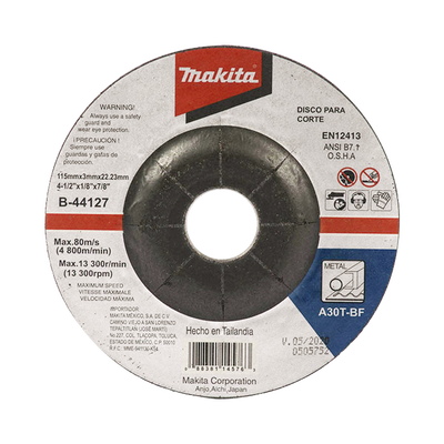 MAKITA - Disco de corte para metal de 4 1/2"