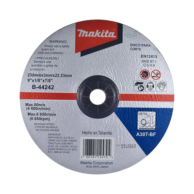MAKITA - Disco de corte para metal de 9"