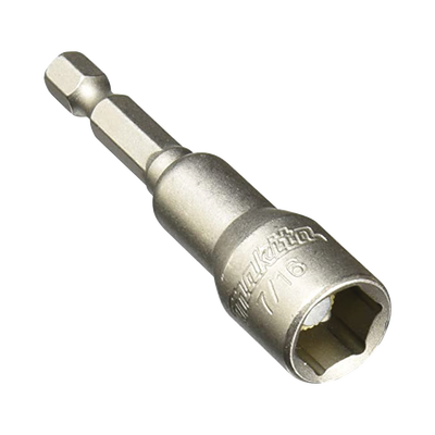 MAKITA -  Punta magnética (guia buscadora ) de 7/16", longitud de 2-9/16" zanco hexagonal. .