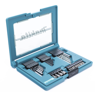 MAKITA - Juego de accesorios multipropósito 33 piezas estuche tipo tablet.