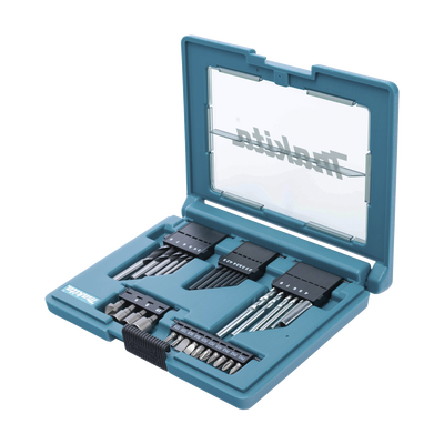 MAKITA - Juego de accesorios multipropósito 33 piezas estuche tipo tablet.