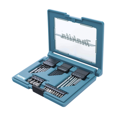 MAKITA - Juego de accesorios multipropósito 33 piezas estuche tipo tablet.