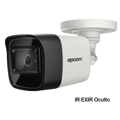 EPCOM PROFESSIONAL - Bala TURBOHD 4K (8 Megapixel) / Gran Angular 102° / Lente 2.8 mm / Exterior IP67 / IR EXIR 30 mts / dWDR