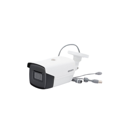 EPCOM PROFESSIONAL - Bala TURBOHD 4K (8 Megapixeles) / Gran Angular 102º / Lente 2.8 mm / Exterior IP67 / IR EXIR 60 mts / dWDR