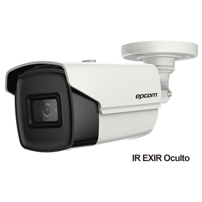 EPCOM PROFESSIONAL - Bala TURBOHD 4K (8 Megapixeles) / Gran Angular 102º / Lente 2.8 mm / Exterior IP67 / IR EXIR 60 mts / dWDR