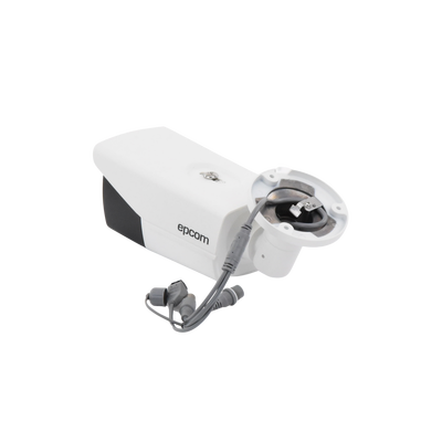 EPCOM PROFESSIONAL - Bullet TURBOHD 4K (8Megapixeles) / Lente Mot. 2.7 a 13.5 mm / Potente IR EXIR de 80 mts / Exterior IP67 / 12 Vcc - 24 VCA / dWDR