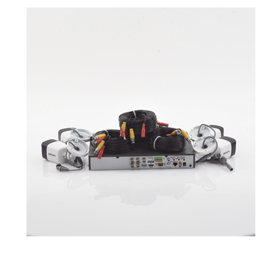 EPCOM PROFESSIONAL - Kit TURBOHD 5 Megapixel / DVR 4 Canales / 4 Cámaras de 5 Megapixel con Micrófono Integrado / 4 Cables 18 Metros / Fuente de Poder Profesional