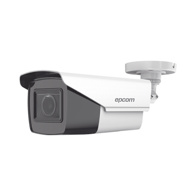 EPCOM PROFESSIONAL - Bala TURBOHD 5 Megapixel / Lente Mot. 2.7 a 13.5 mm / 40 mts IR EXIR / dWDR / TVI-AHD-CVI-CVBS / Exterior IP67  / 12 Vcc / 24 VCA