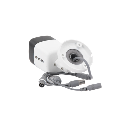 EPCOM PROFESSIONAL - AUDIO POR COAXITRON / Bala TURBOHD 5 Megapixel / Gran Angular 85.5° / Lente 2.8 mm / 30 mts IR EXIR / Exterior IP67 / 4 Tecnologías / dWDR