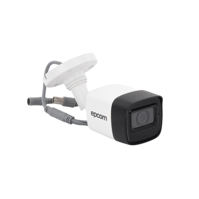 EPCOM PROFESSIONAL - AUDIO POR COAXITRON / Bala TURBOHD 5 Megapixel / Gran Angular 85.5° / Lente 2.8 mm / 30 mts IR EXIR / Exterior IP67 / 4 Tecnologías / dWDR