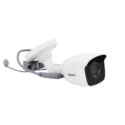 EPCOM PROFESSIONAL - Bala TURBOHD 5 Megapíxel / Lente 2.8mm (85° de Visión) / Exterior IP66 / IR EXIR 20 mts / TVI-AHD-CVI-CVBS / Metal