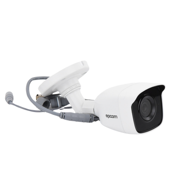 EPCOM PROFESSIONAL - Bala TURBOHD 5 Megapíxel / Lente 2.8mm (85° de Visión) / Exterior IP66 / IR EXIR 20 mts / TVI-AHD-CVI-CVBS / Metal