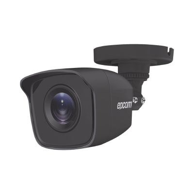 EPCOM PROFESSIONAL - Bala TURBOHD 5 Megapíxel / Lente 2.8mm (85° de Visión) / Exterior IP66 / IR EXIR 20 mts / TVI-AHD-CVI-CVBS / Metal / Color Gris Oscuro