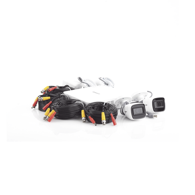 EPCOM PROFESSIONAL - (MICRÓFONO Integrado) Kit TurboHD 1080p Lite / DVR 4 canales / Audio por Coaxitron / 4 Cámaras Bala de Metal con Micrófono Integrado