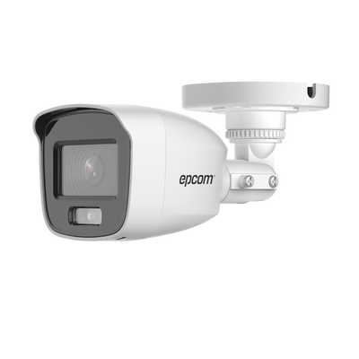 EPCOM PROFESSIONAL - [ColorVu] Bala TURBOHD 2 Megapíxel (1080p) / Microfono Integrado / Imagen a color 24/7 / Lente 2.8 mm / METAL / Luz Blanca 20 mts / Exterior IP66 / TVI-AHD-CVI-CVBS / dWDR
