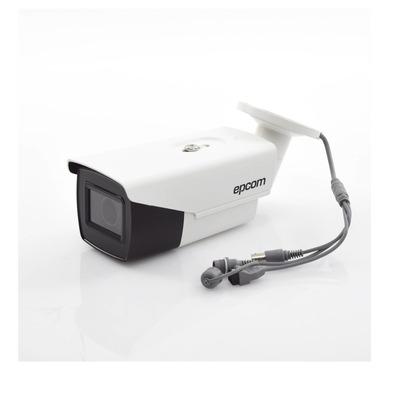 EPCOM PROFESSIONAL - Bala TURBOHD 2 Megapixel (1080p) / Lente Mot. 2.7 mm a 13.5 mm / 70 mts IR EXIR / Exterior IP67 / Ultra Baja Iluminación / METAL / 24 VCA / 12 VCC