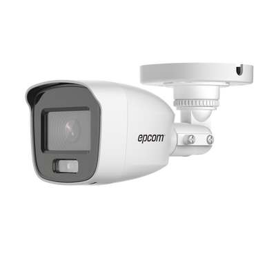 EPCOM PROFESSIONAL - Bala TURBOHD 2 Megapíxel (1080p) / Lente 2.8 mm / ColorVu / Microfono Integrado / Imagen a Color 24/7 / Policarbonato / Luz Blanca 20 mts / Exterior IP66 / TVI-AHD-CVI-CVBS / dWDR