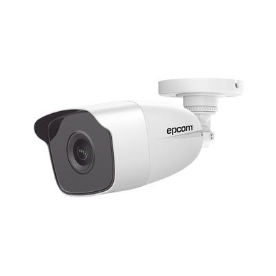 EPCOM PROFESSIONAL - Bala TURBOHD 2 Megapíxeles (1080p) / METÁLICA / Gran Angular 103° / Lente 2.8 mm / IR EXIR 40 mts / Exterior IP66 / TVI-AHD-CVI-CVBS