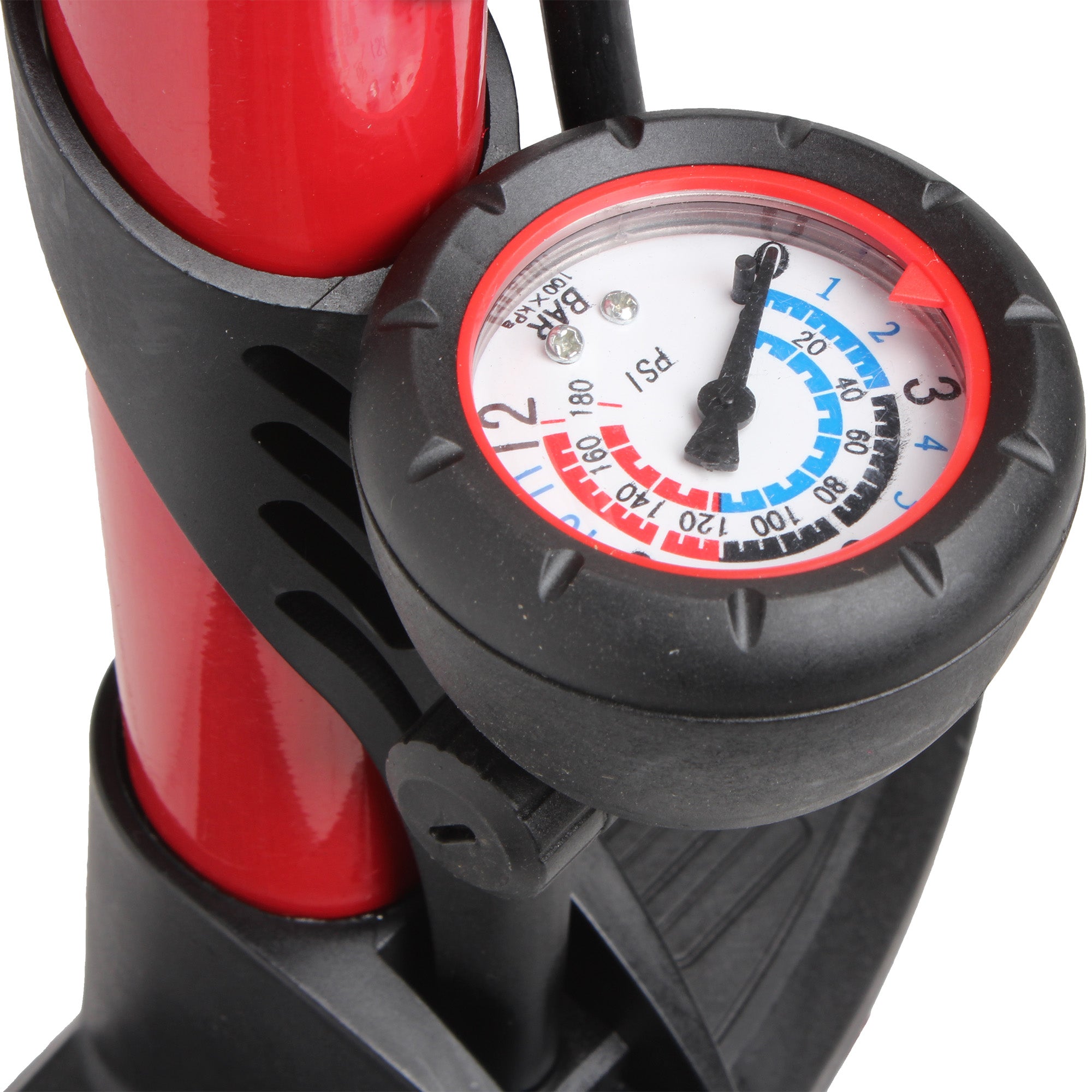 Bomba de aire con manómetro reforzada (170 PSI)