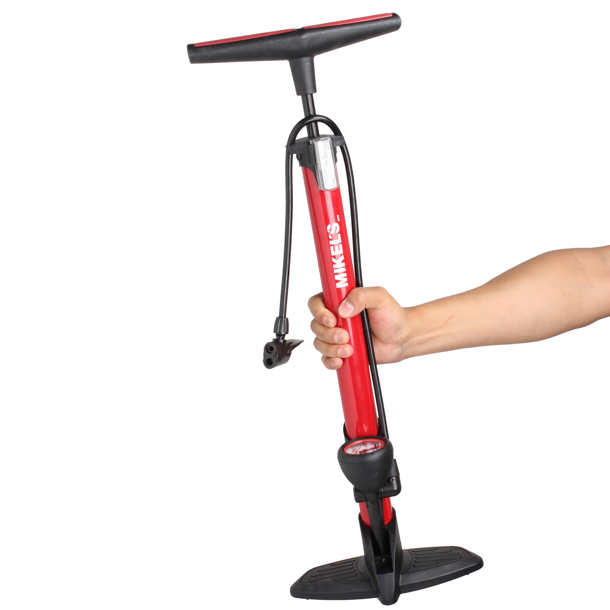 Bomba de aire con manómetro reforzada (170 PSI)