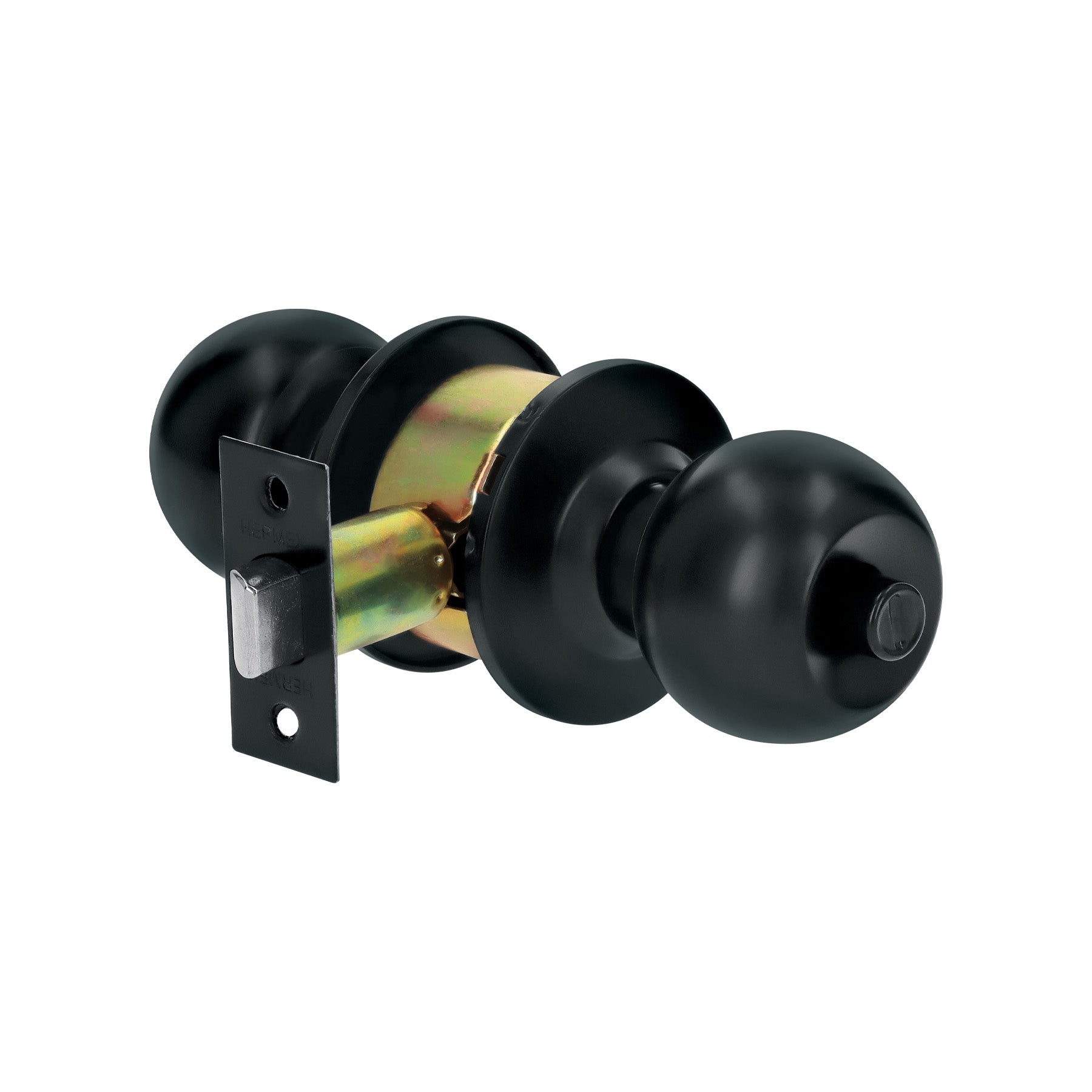 Cerradura tipo esfera, cilindrico, ba–o, negro, BASIC