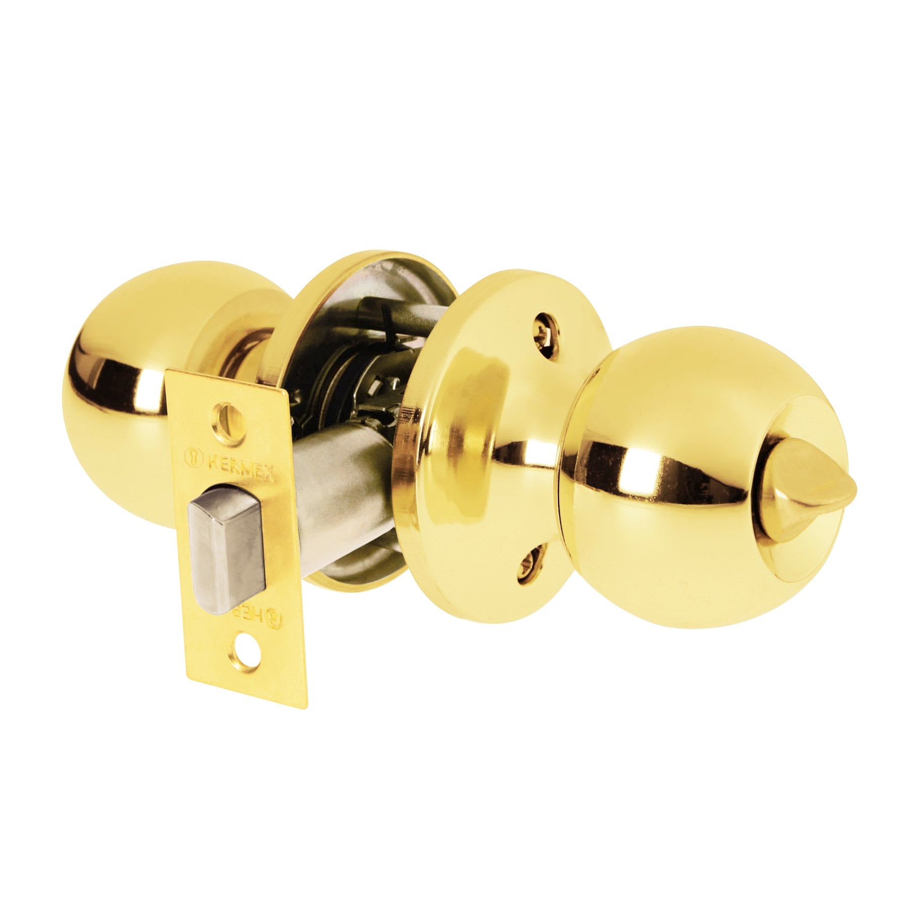 Cerradura tipo esfera, tubular, ba–o, brillante, BASIC
