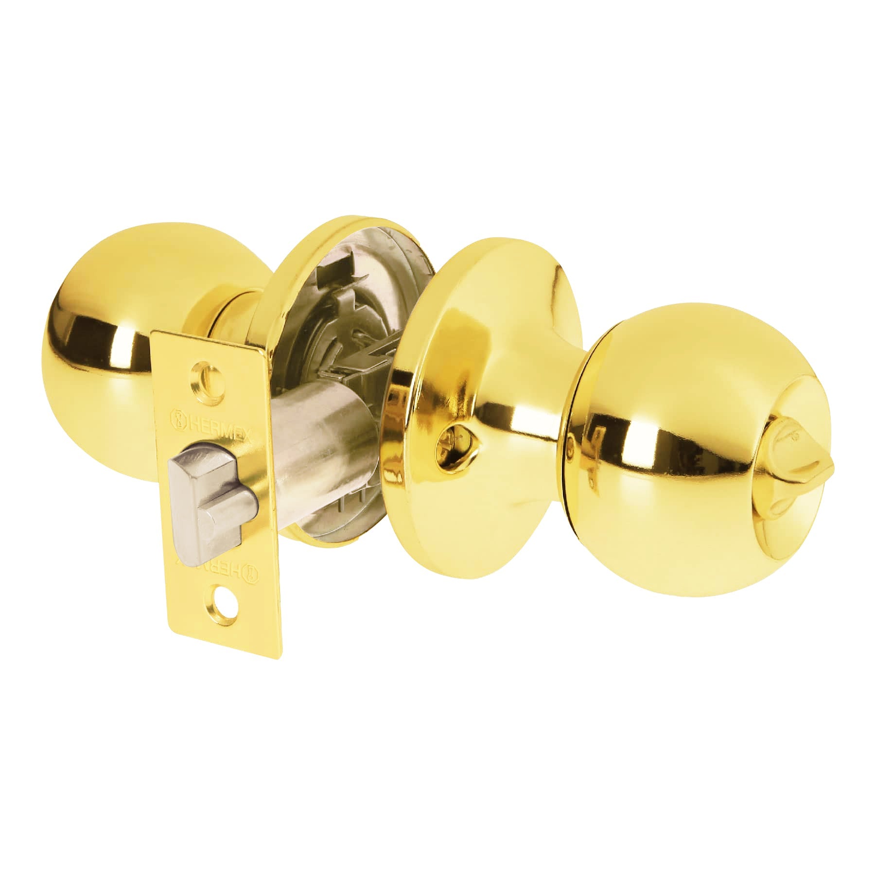 Cerradura tipo esfera, tubular, recamara,brillante, BASIC