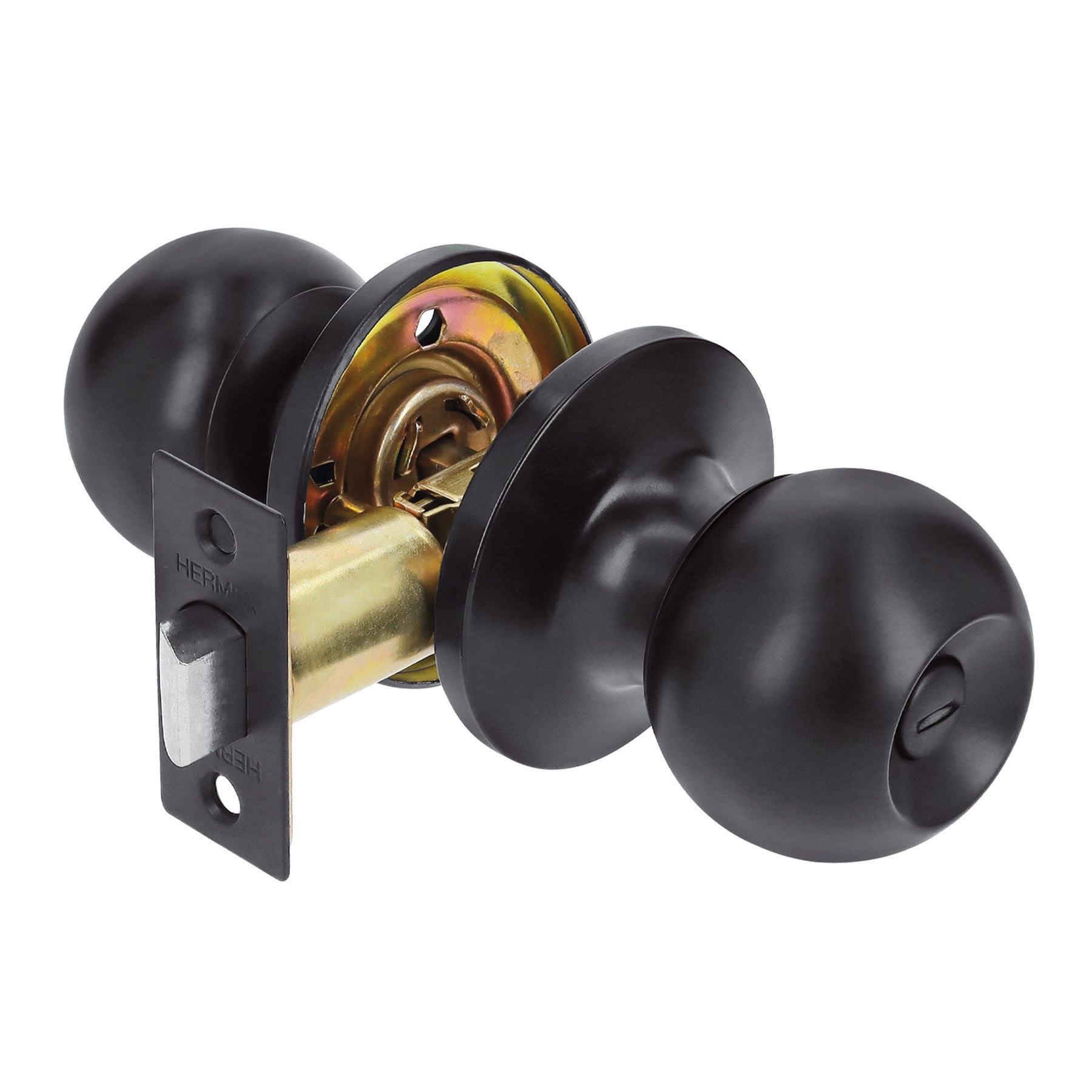 Cerradura esfera tubular, ba–o, negro, blister, BASIC