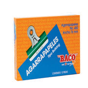 BACO - AGARRAPAPEL BACO BULL-DOG No.400 VERDE 76MM C/12