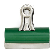 BACO - AGARRAPAPEL BACO BULL-DOG No.400 VERDE 76MM C/12